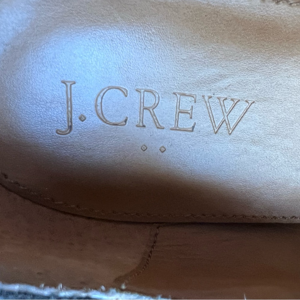 J. Crew Dark Gray Gray Suede Leather Loafers Size 8 - Picture 5 of 7